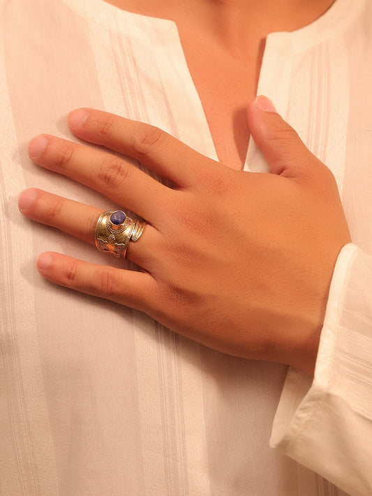 Ragan Blue Men's Finger Ring