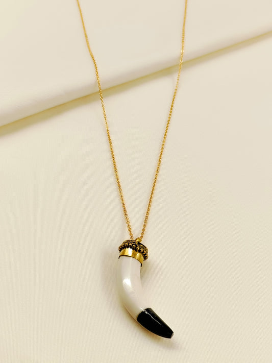 Ridhan White Bone Men's Neckpiece
