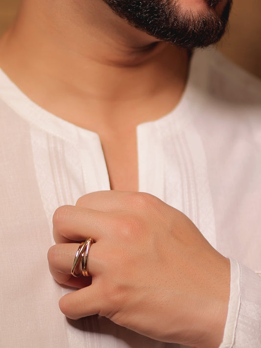 Shishik Golden Men's Finger Ring