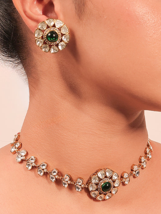 Kayamat Green Kundan Choker Set