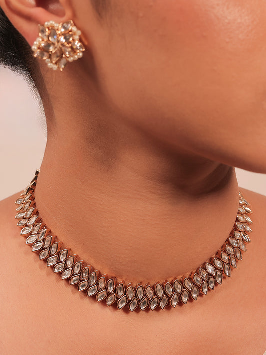 Anupama White Kundan Choker Set