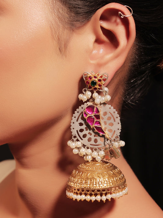 Inara Majenta Boutique Jhumki