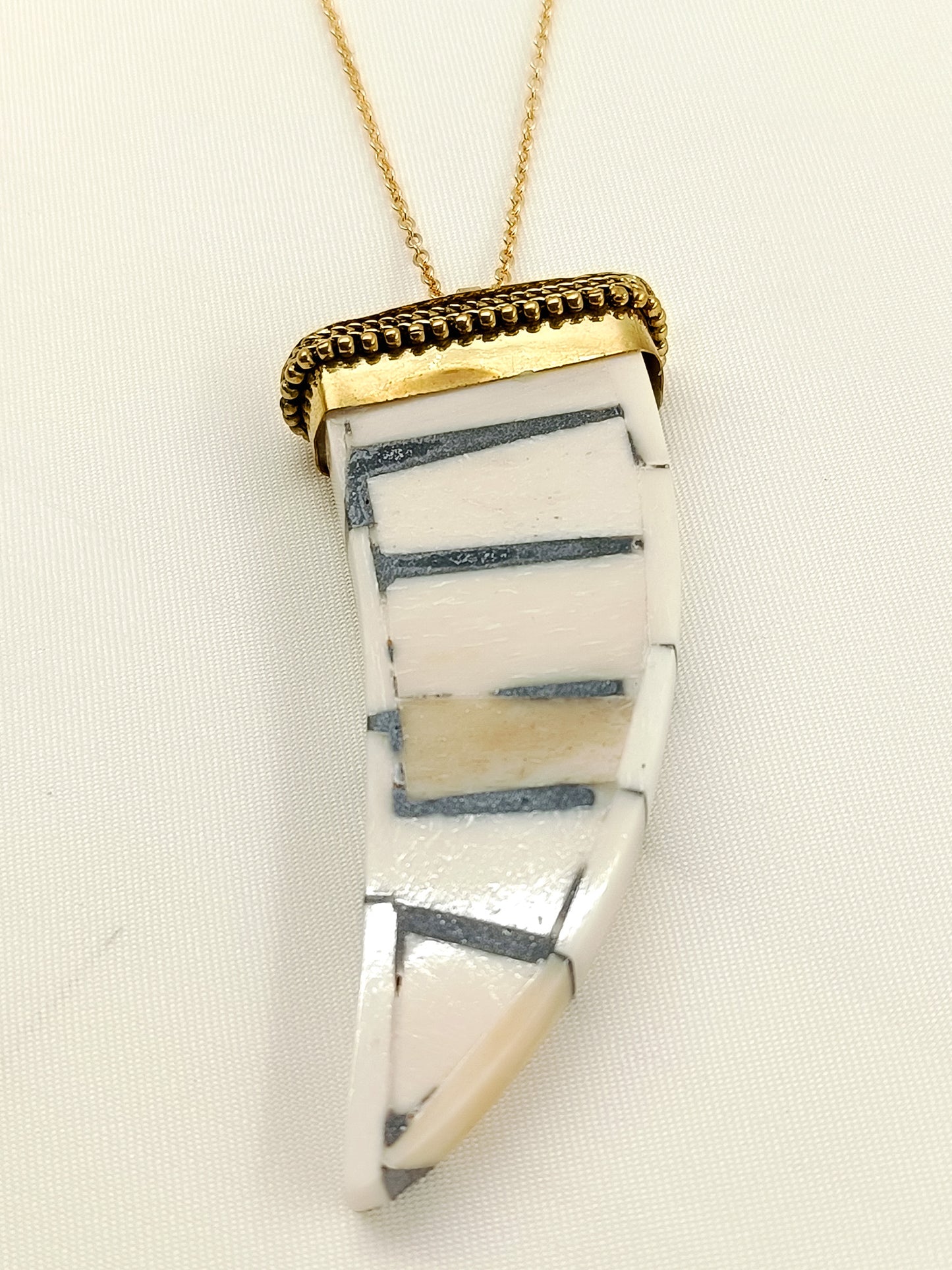 Somerset White Bone Men's Neckpiece