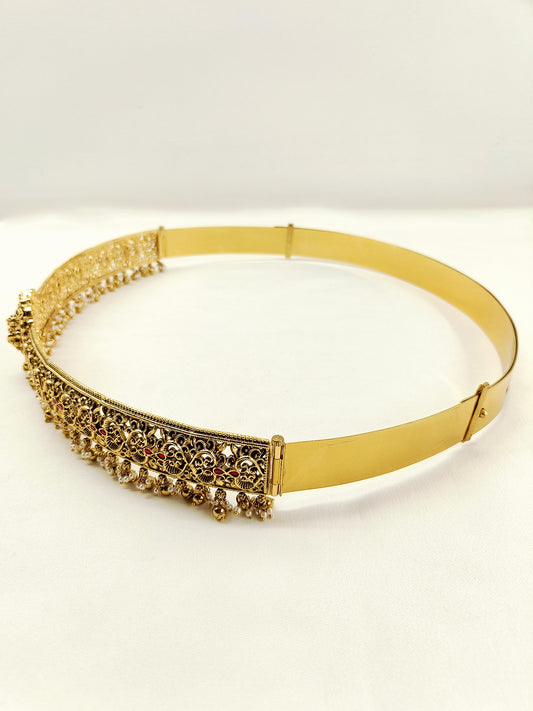 Daliha Plain Antique Waist Belt/kamar Bandh