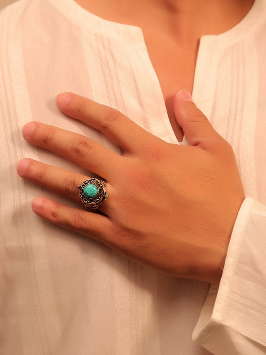 Heer Firozi Men's Finger Ring