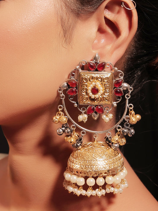 Anayza Maroon Boutique Jhumki