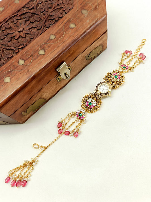 Ishmeen's Paachi Kundan Watch