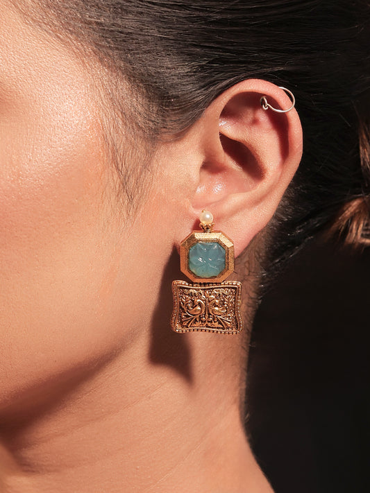 Riya Sky Blue Boutique Earrings