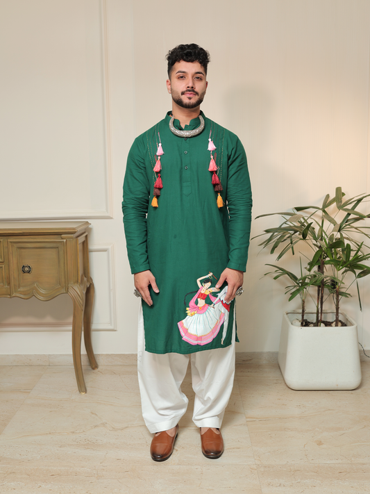Akshar Garba Kurta Set.