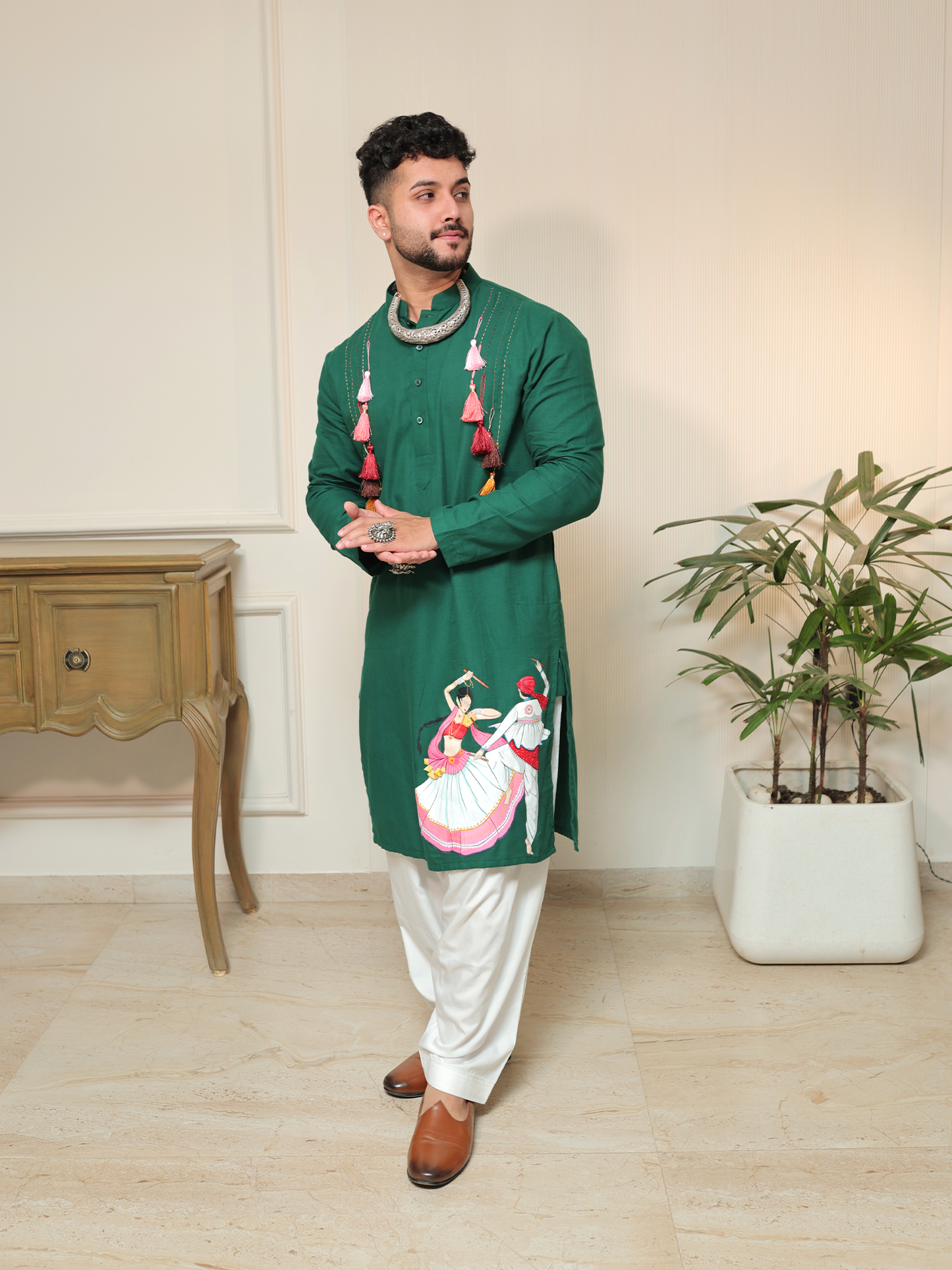 Akshar Garba Kurta Set.
