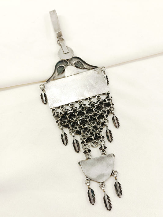 Dhyana Plain Oxidized Key Ring