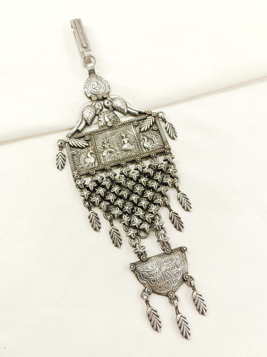 Dhyana Plain Oxidized Key Ring