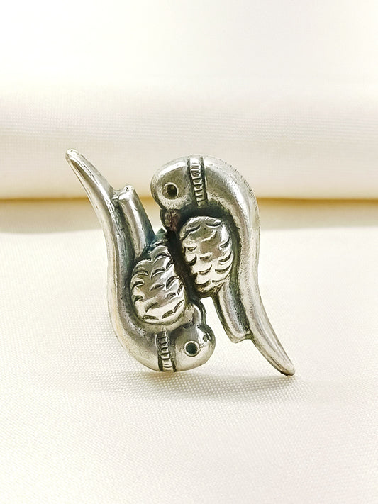 Gunjal Plain Oxidized Finger Ring