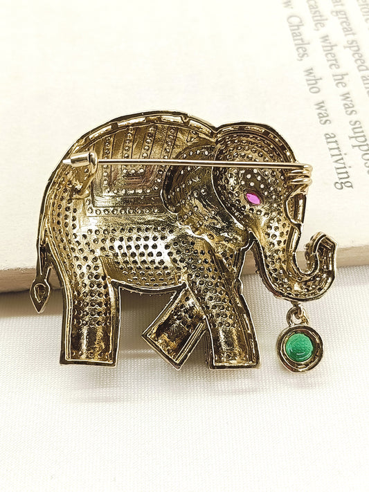 Ronak R&G Elephant Brooch