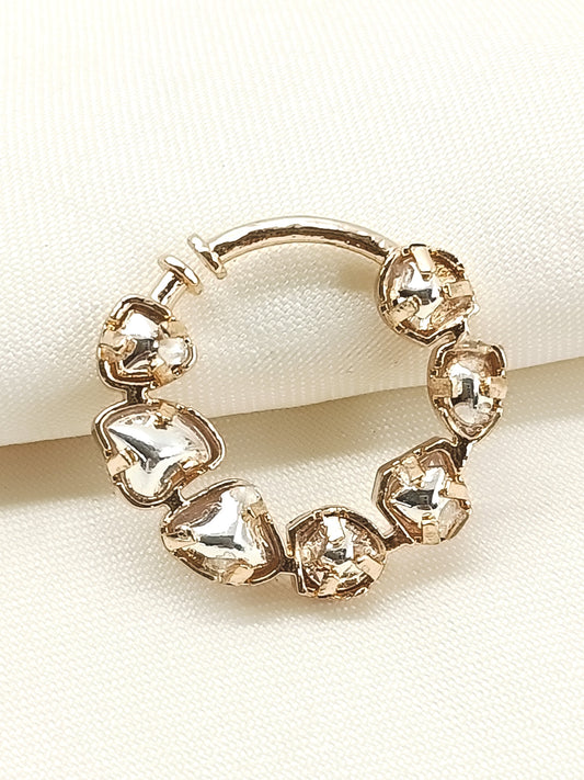 Adya White Kundan Bridal Nath