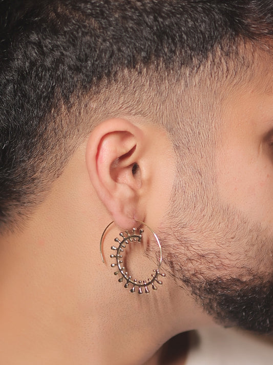 Bernadette Golden Men's Earrings