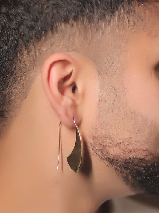 Alora Golden Men's Earrings