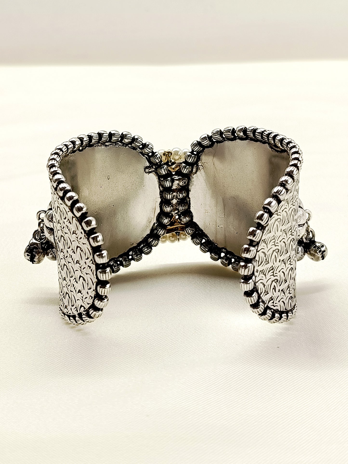 Adelaide White Oxidized Bracelet