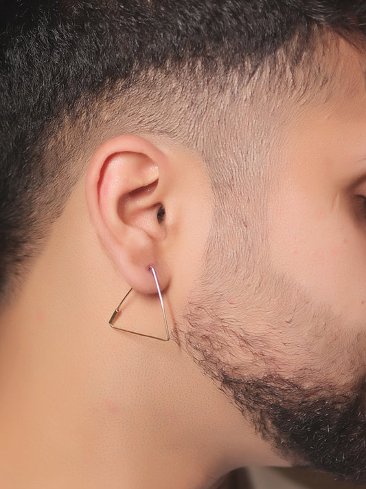 Shaanth Golden Men's Earrings