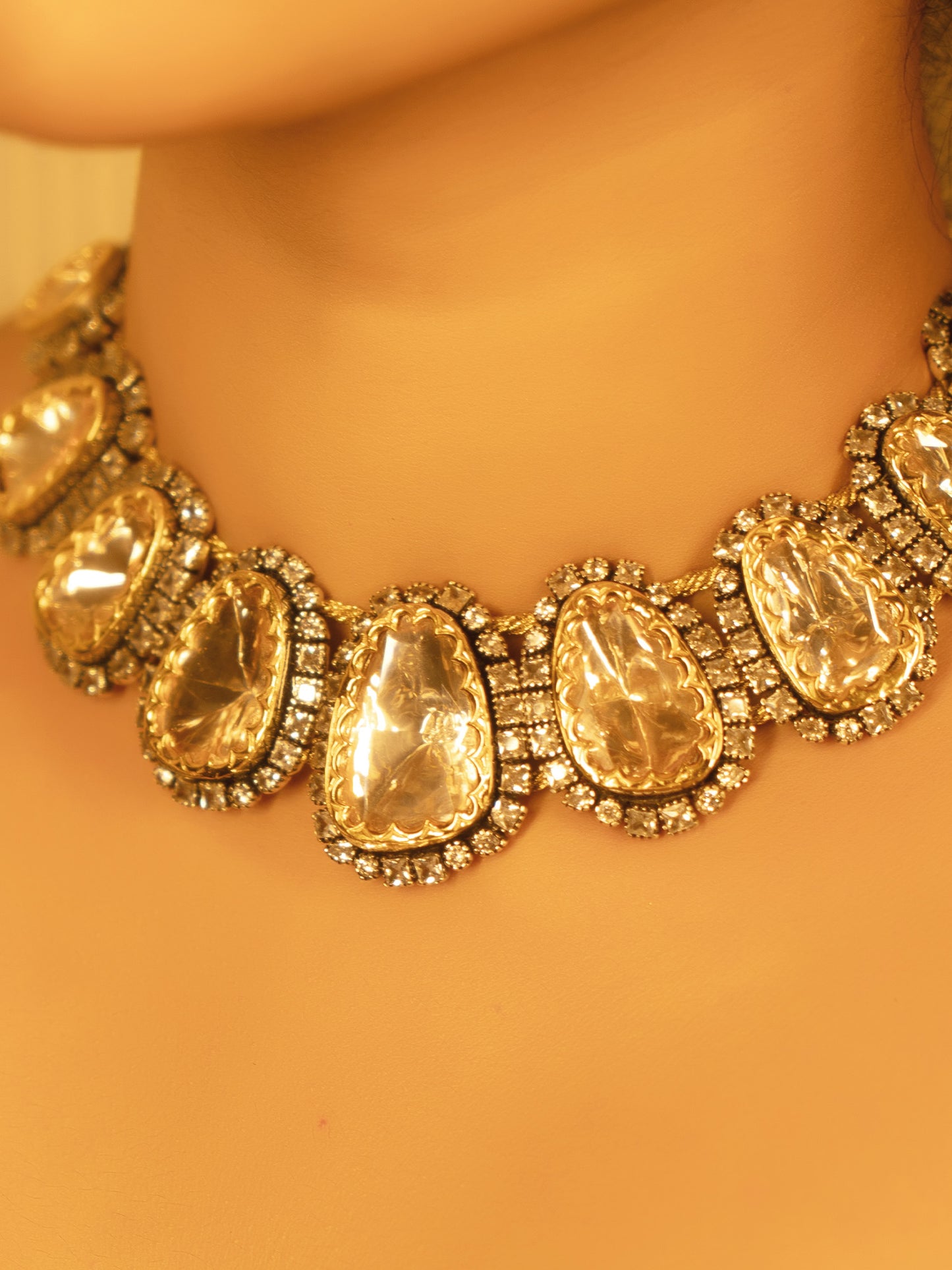 Nabila 92.5 Silver Moissonite Necklace Set