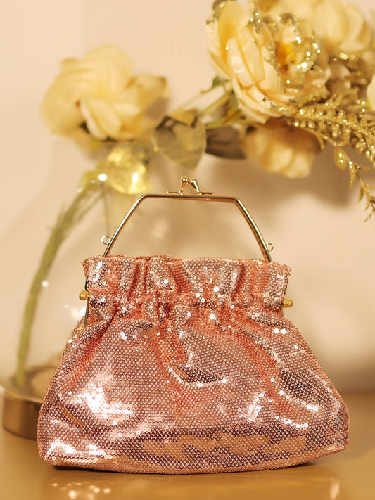 Cove Rose Gold Evening Clutch