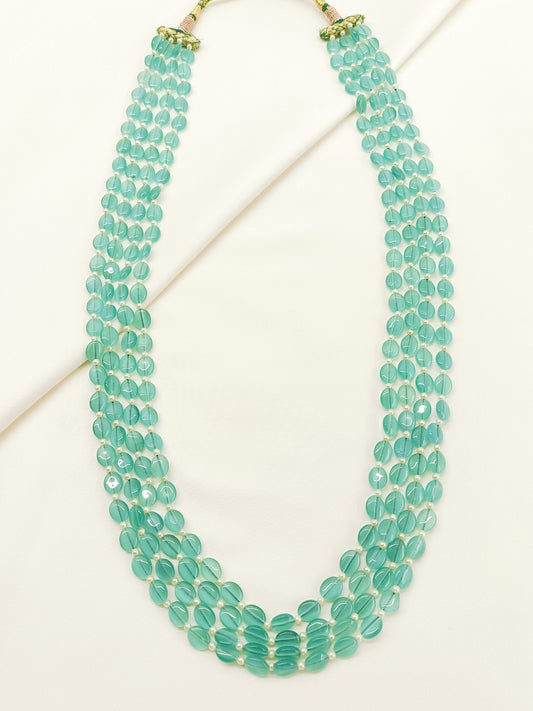 Ridham Mint Green Groom Beads Neckpiece