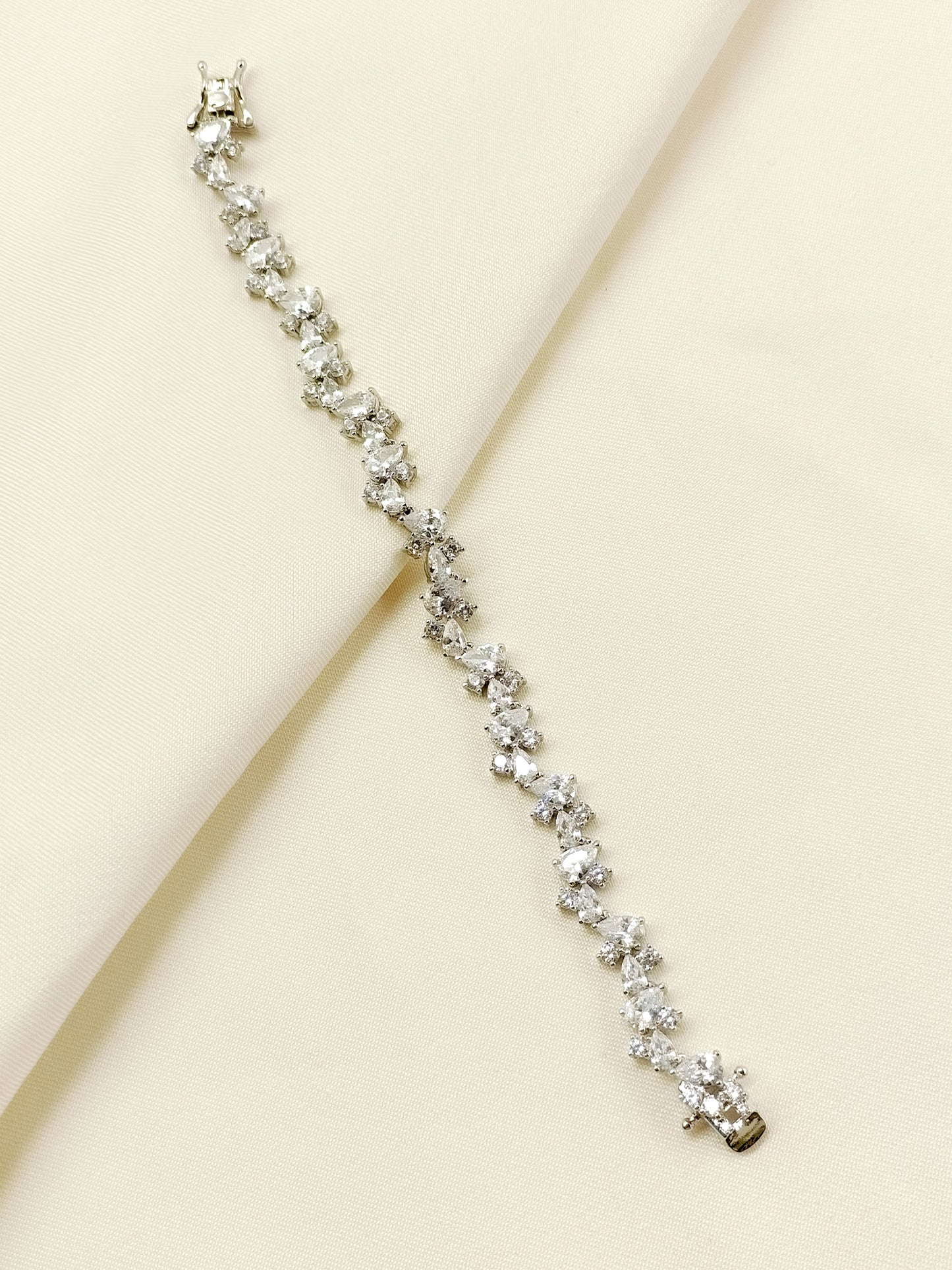 Tanvi White American Diamond Bracelet