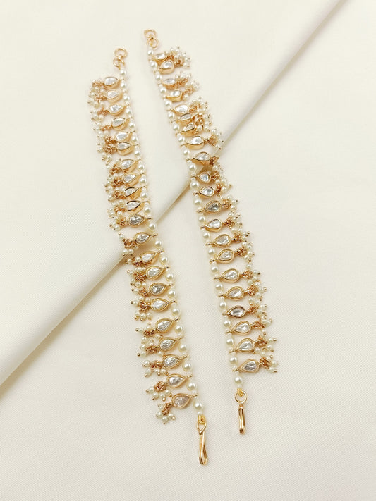 Angelica White Traditional Ear Chain