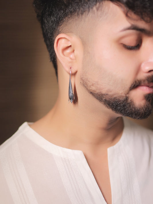 Swadesh Silver Men's Earrings