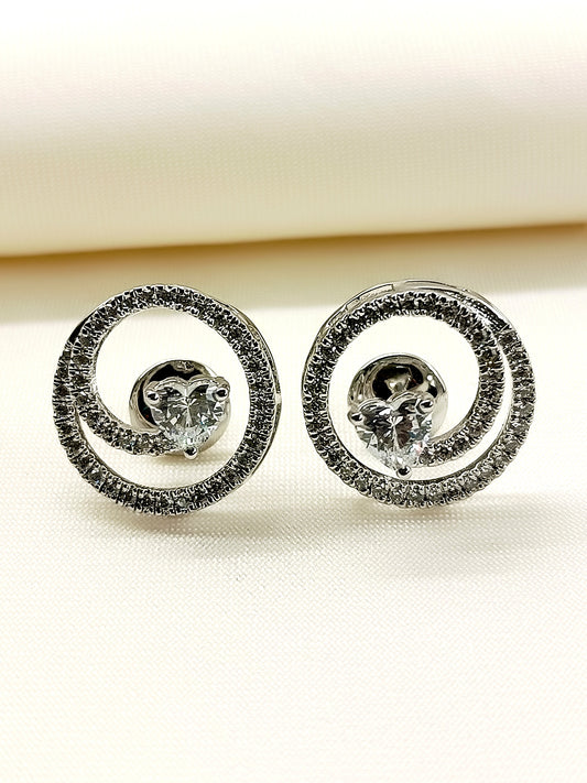Raina 92.5 Silver Swarovski Stone Tops
