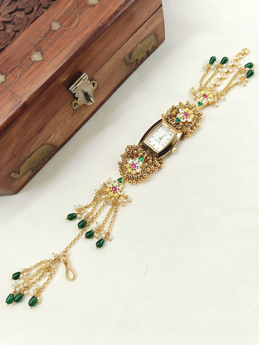 Sreenika's Paachi Kundan Watch