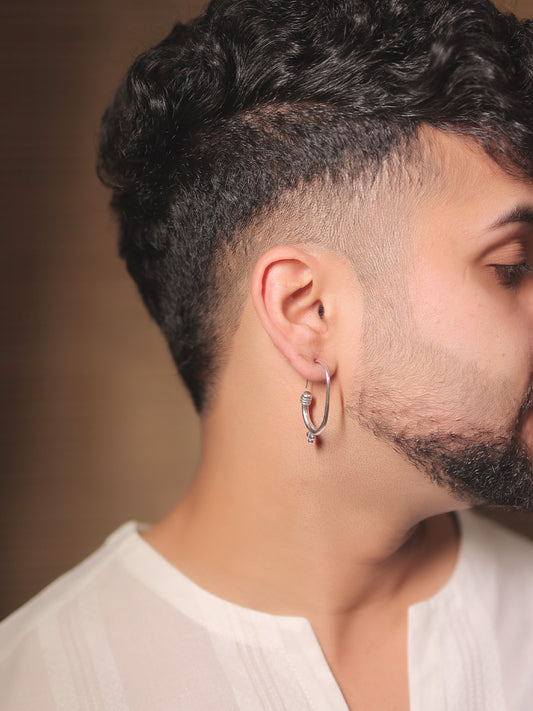 Juni Silver Men's Earrings