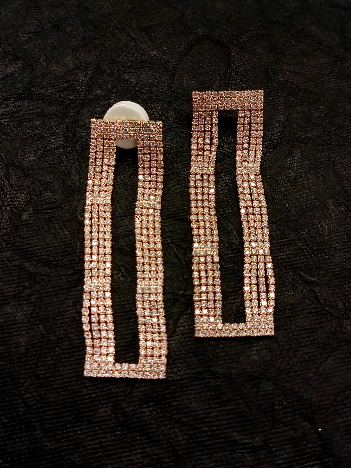 Gracie Rose Gold Rhino Western Earrings