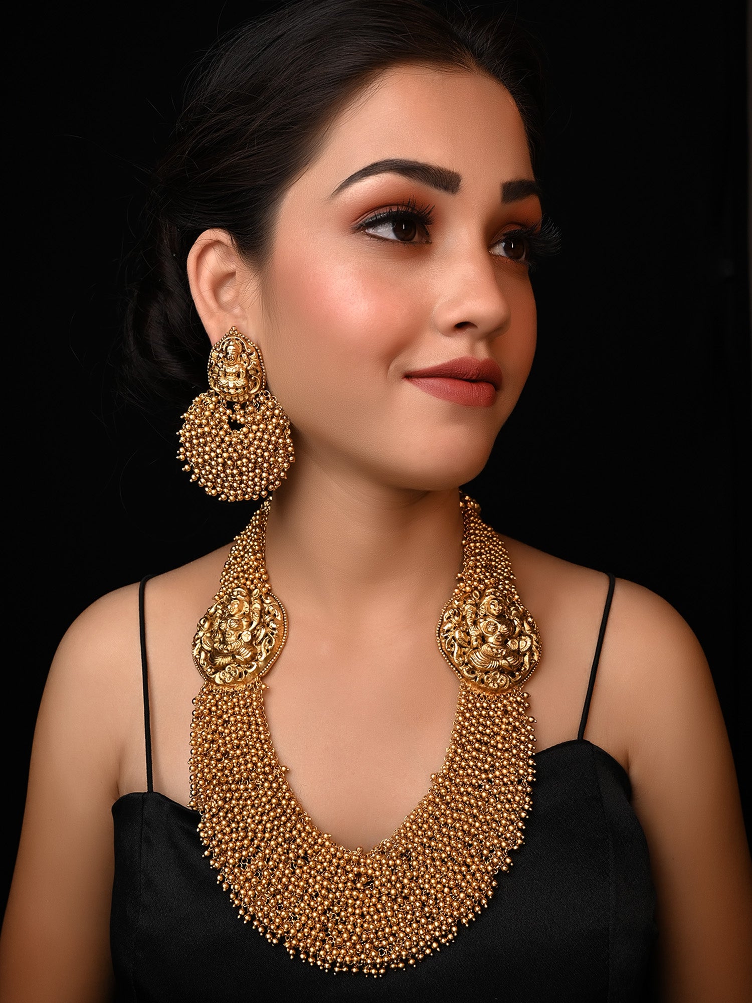 Temple bridal jewellery on sale set