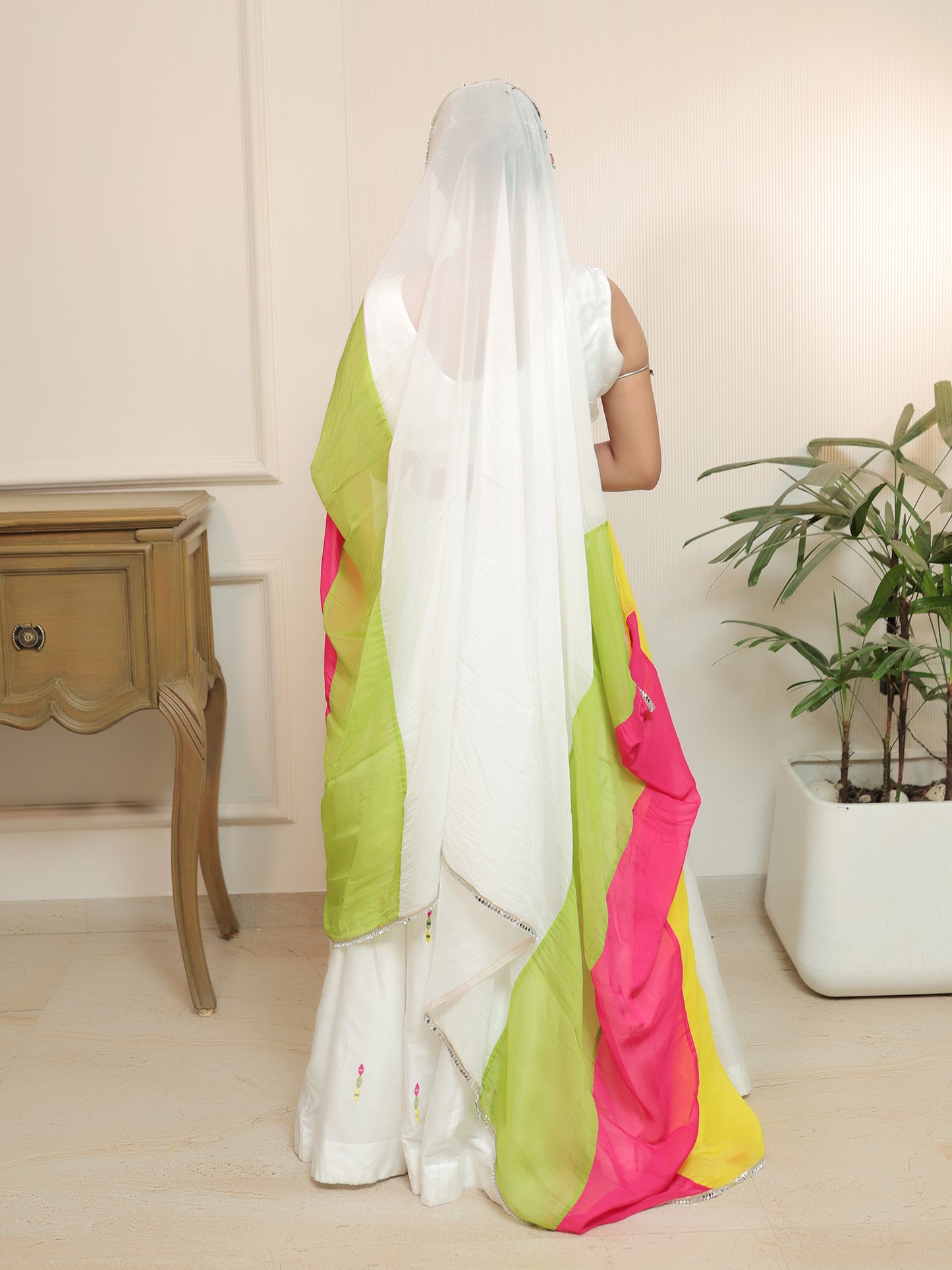 Durva Lehenga with Jewellery