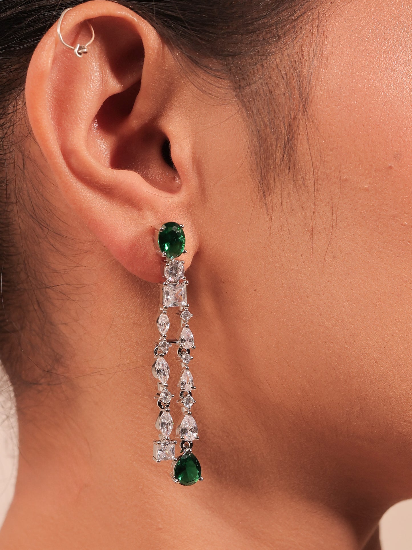Ives Emerald American Diamond Set