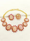 Edana Ruby & Baby Pink Natural Stone Necklace Set