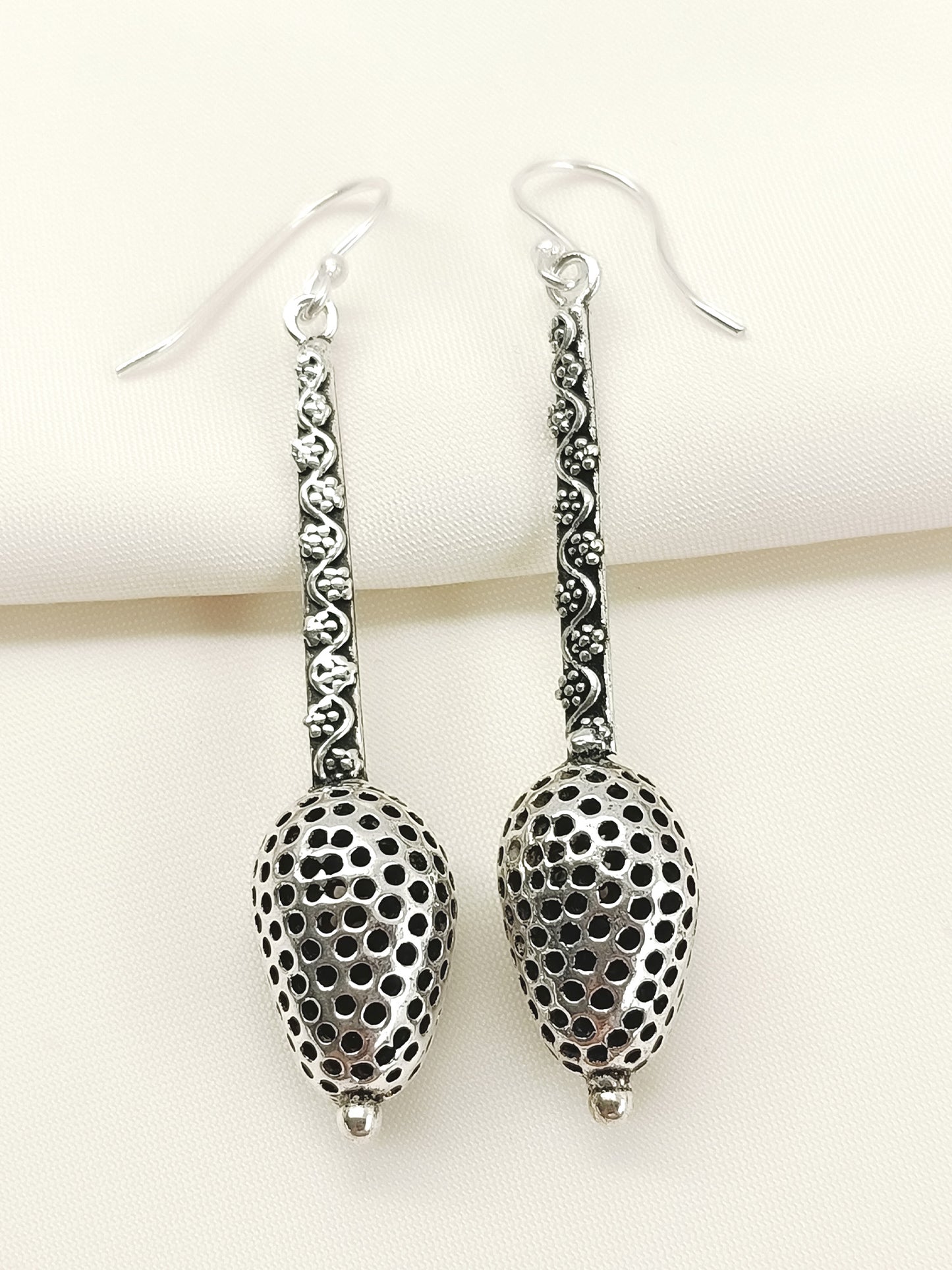 Bhumik Silver Men's Earrings