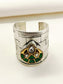 Shurti Green Oxidized Finger Ring