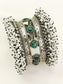 Nusrat Green Oxidized Bracelet