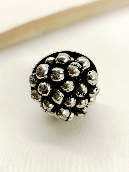 Naysha Plain Oxidized Finger Ring