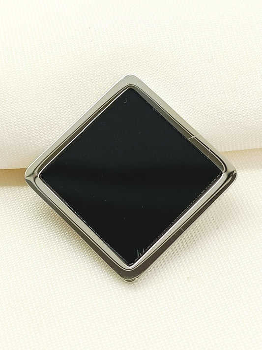 Karma Silver Men's Brooch