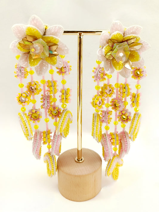 Lavi Yellow Handmade Earrings