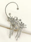 Ishika White American Diamond Earrings