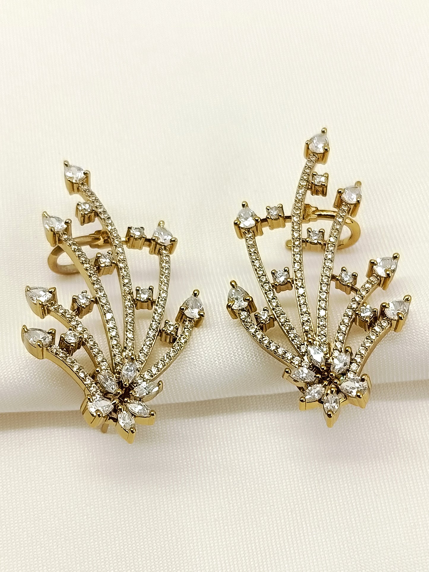 Evelyn White American Diamond Earring