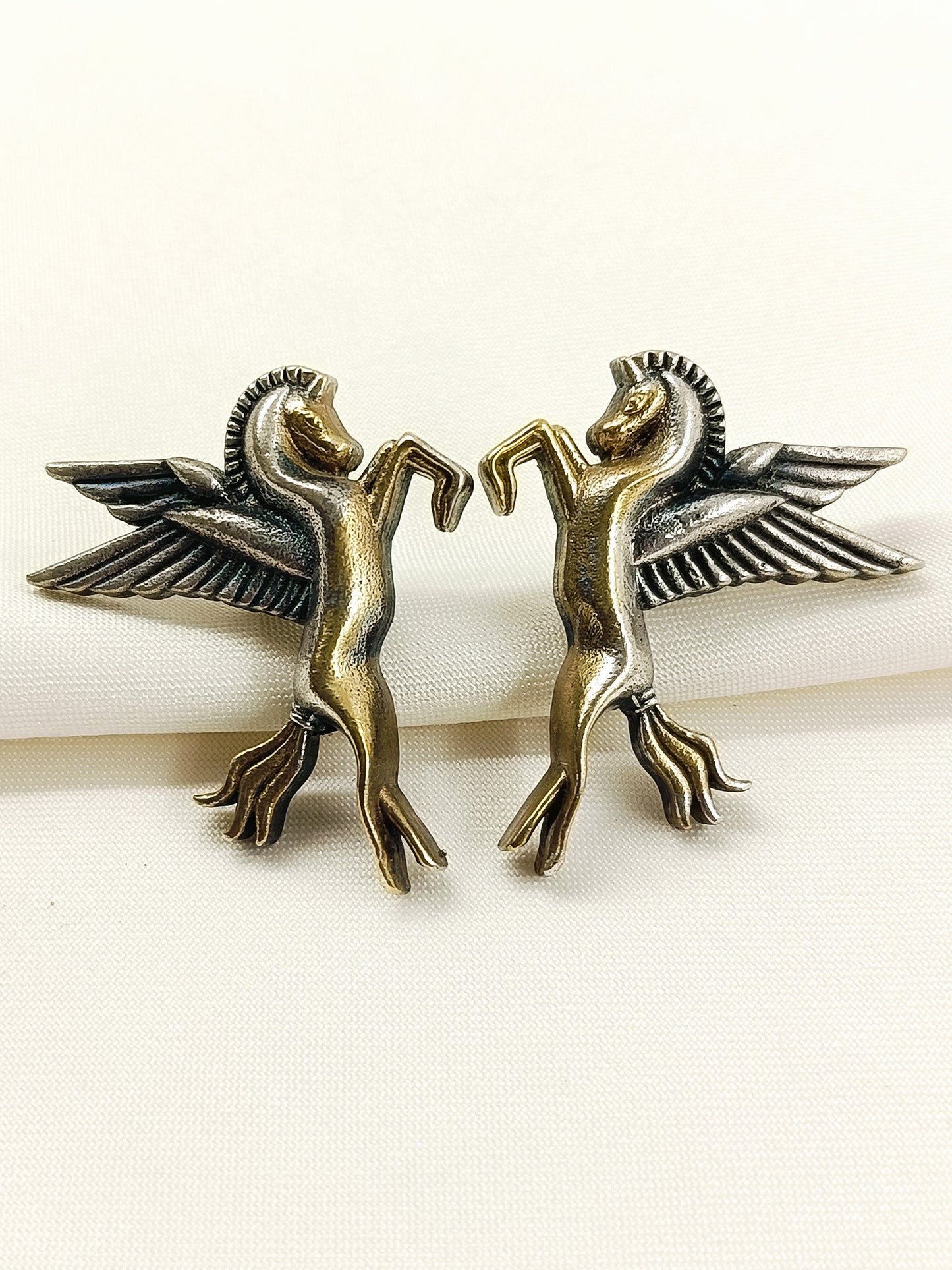 Odette Dual Tone Unicorn Men's Earring