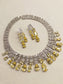 Rhea American Diamond Flexible Necklace Set