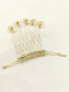 Rageswari White Pearl Kundan Hathphool [Price Is For Single Piece]