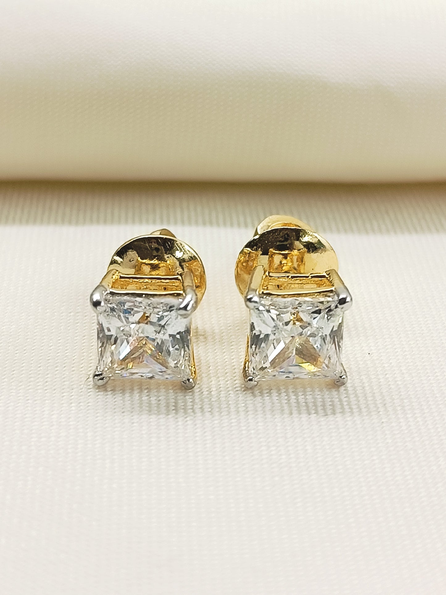 Lubna 92.5 Silver Swarovski Stone Tops