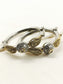 Yajide White Oxidized Bangles
